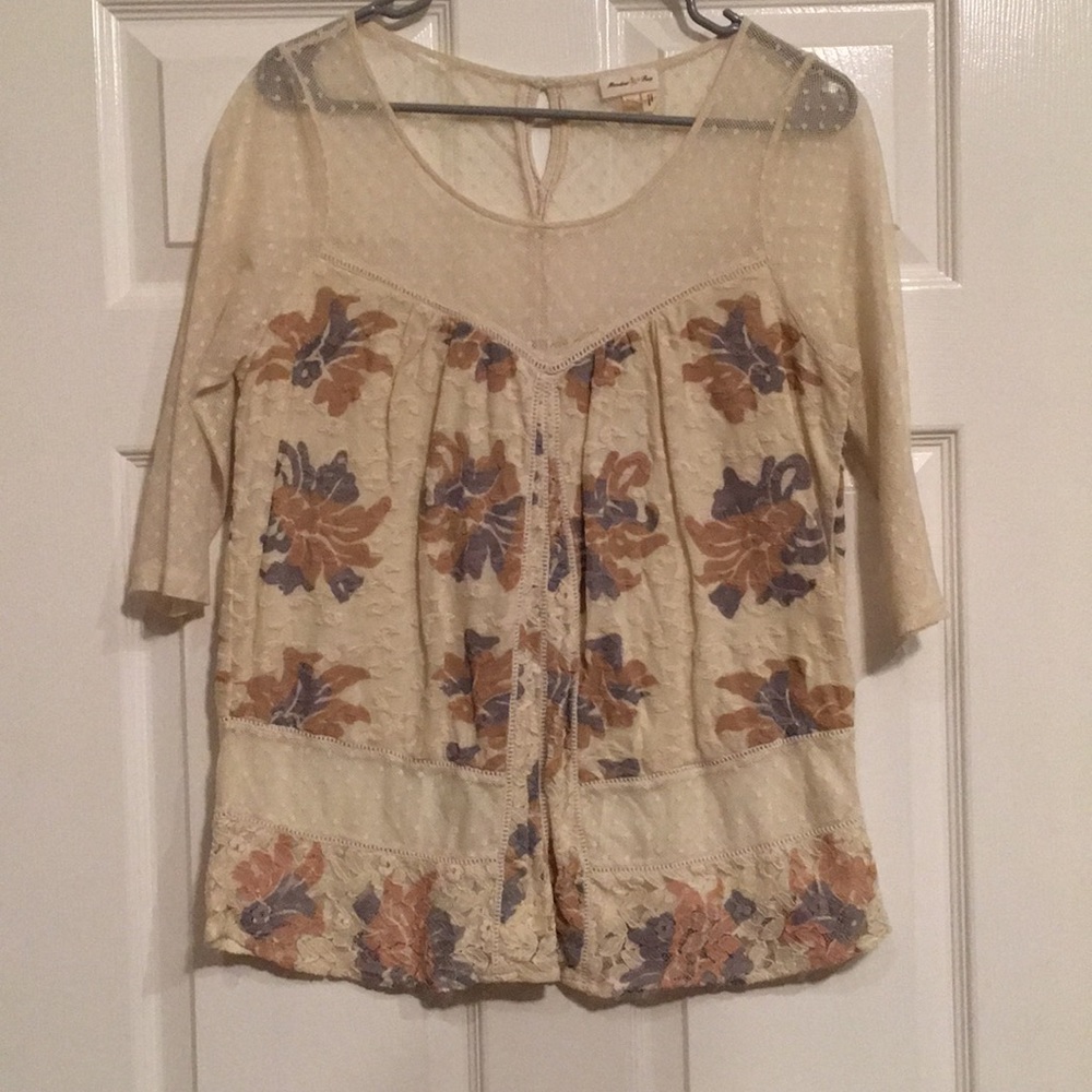 Anthropologie • Meadow Rue Lace Top